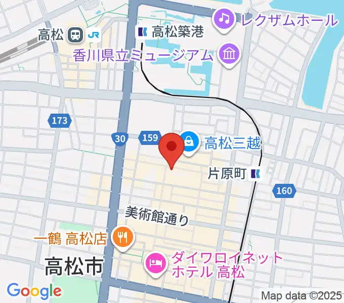 ヤマハミュージック 高松店の地図