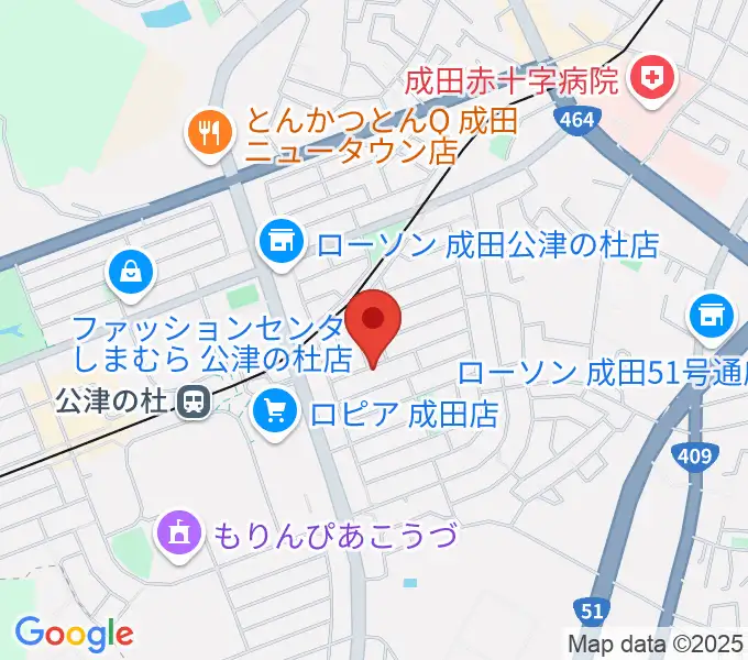 YNサロンホールの地図