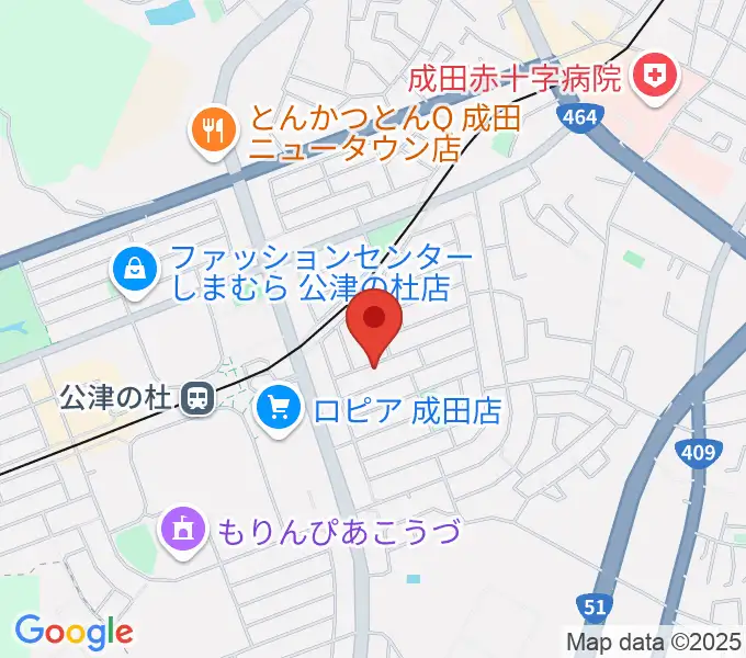 YNサロンホールの地図