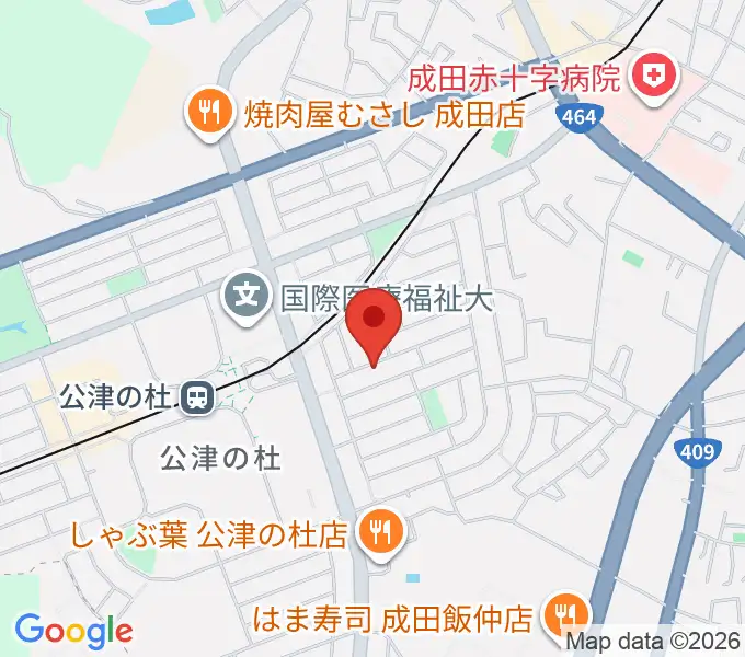 YNサロンホールの地図