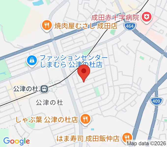 YNサロンホールの地図