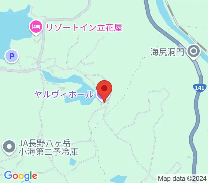 小海町音楽堂 ヤルヴィホールの地図