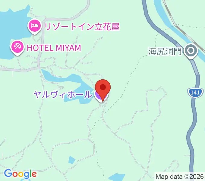 小海町音楽堂 ヤルヴィホールの地図