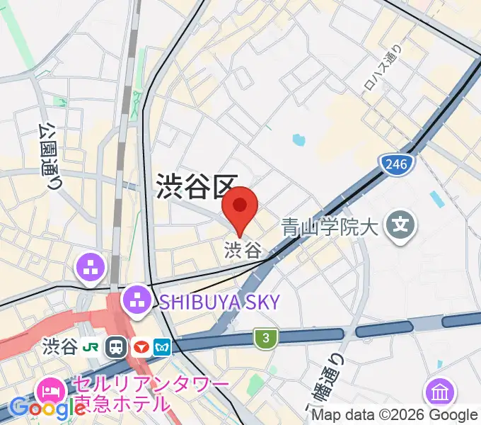 渋谷Familyの地図
