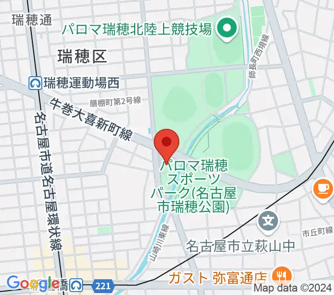 瑞穂文化小劇場の地図