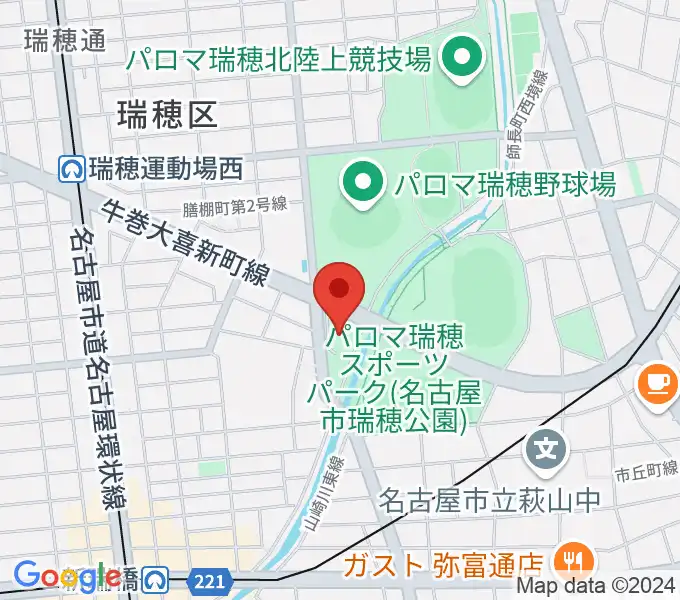 瑞穂文化小劇場の地図