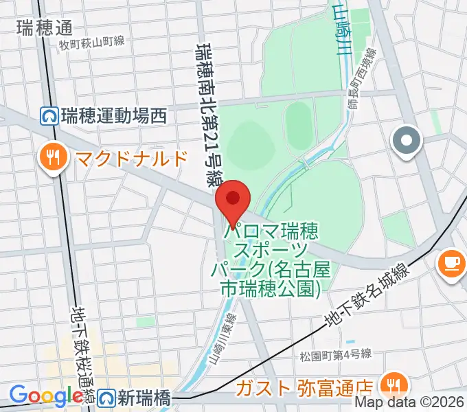 瑞穂文化小劇場の地図