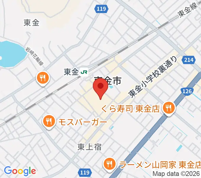 ユニスタイル東金 ヤマハミュージックの地図
