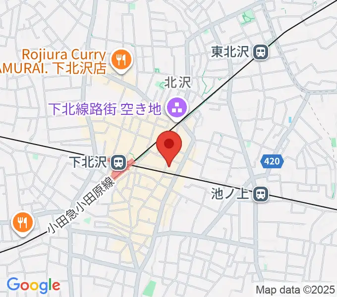 下北沢LIVEHOLICの地図
