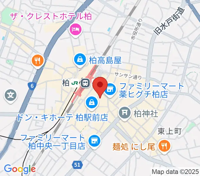 京北ホールの地図