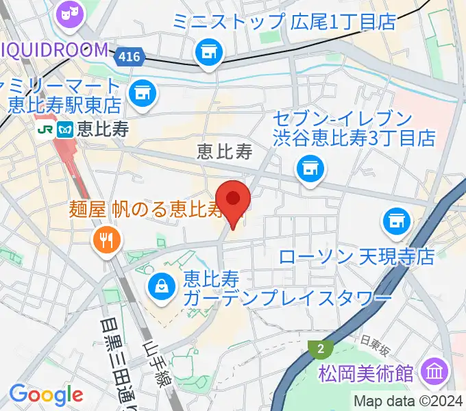 日仏会館ホールの地図