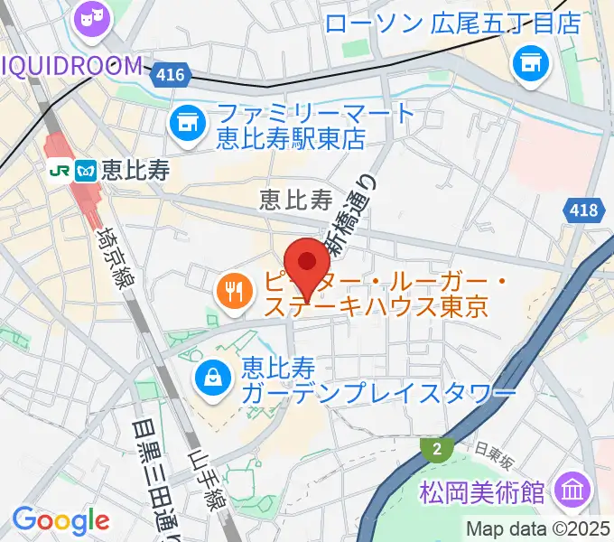日仏会館ホールの地図