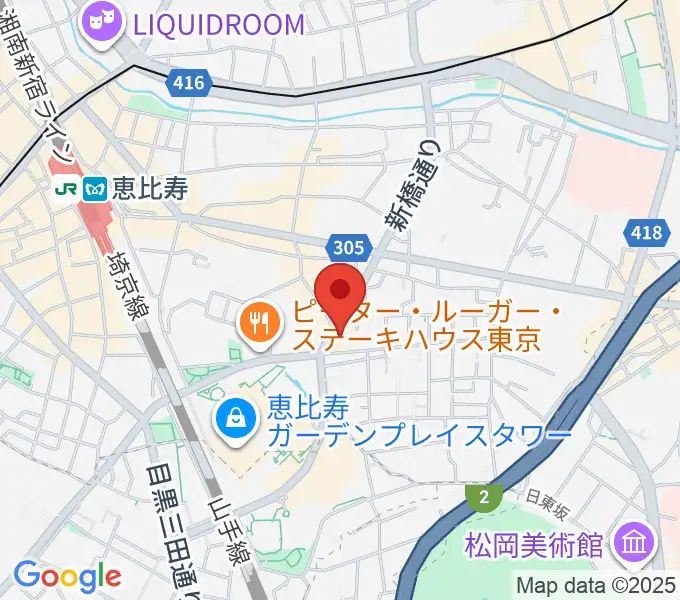 日仏会館ホールの地図