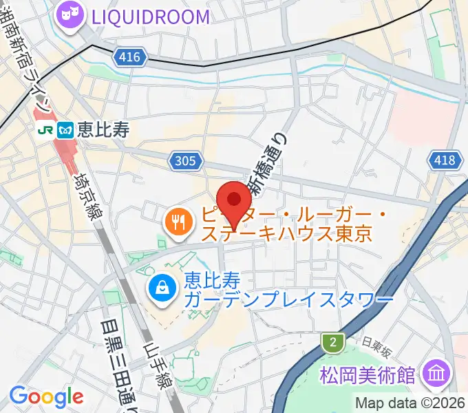 日仏会館ホールの地図