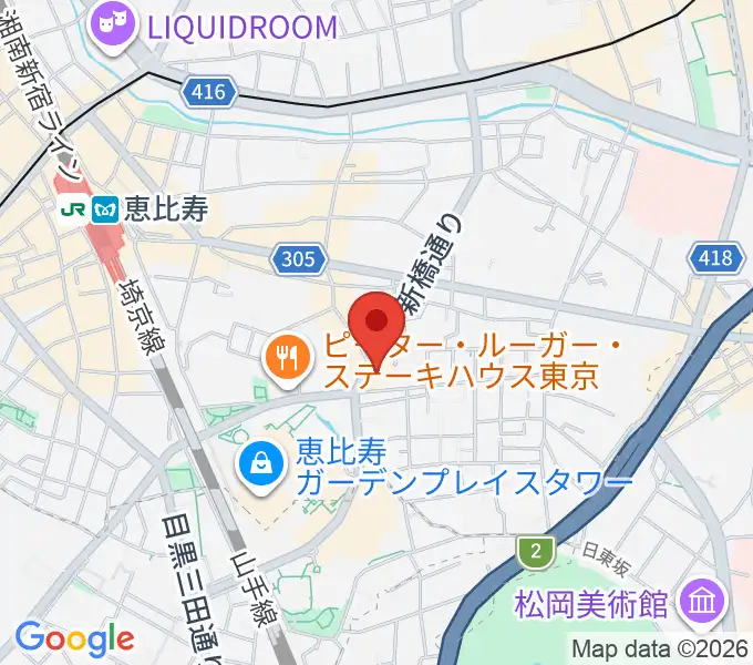 日仏会館ホールの地図