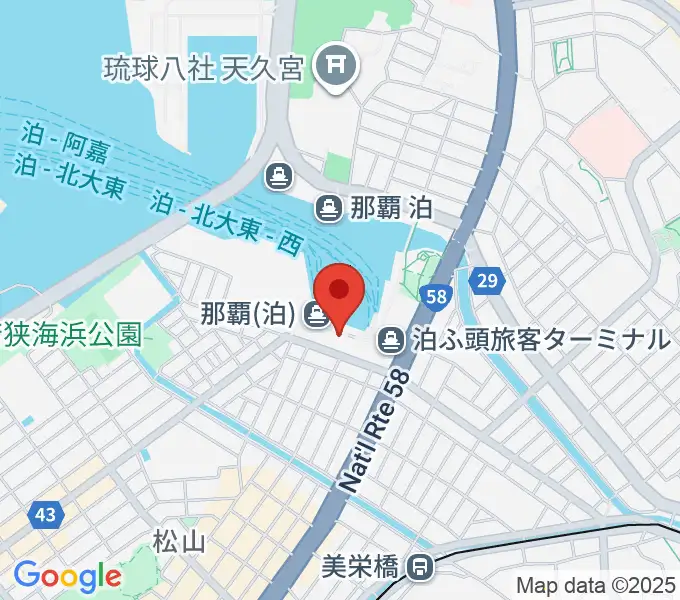 よしもと沖縄花月の地図