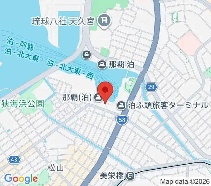 よしもと沖縄花月の地図