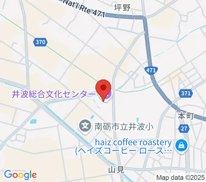 井波総合文化センターの地図