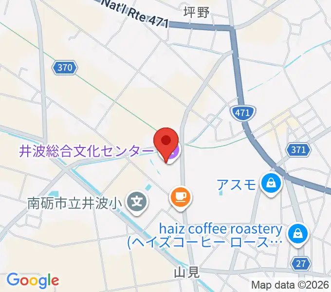 井波総合文化センターの地図