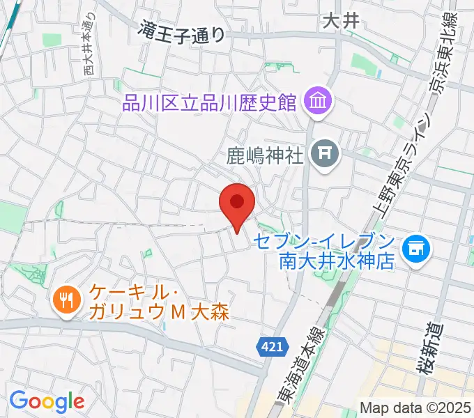 山王オーディアムの地図