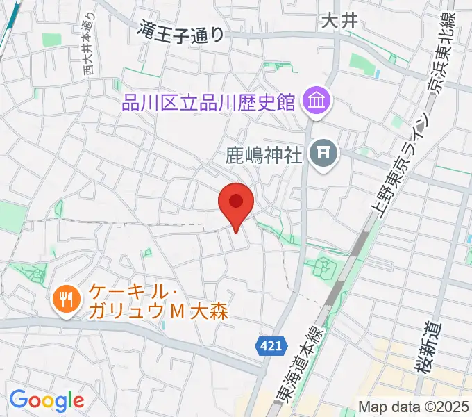 山王オーディアムの地図