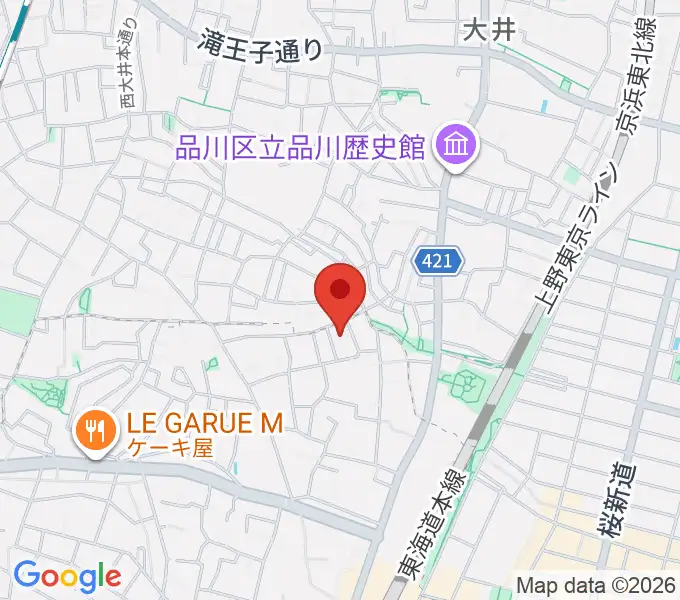 山王オーディアムの地図