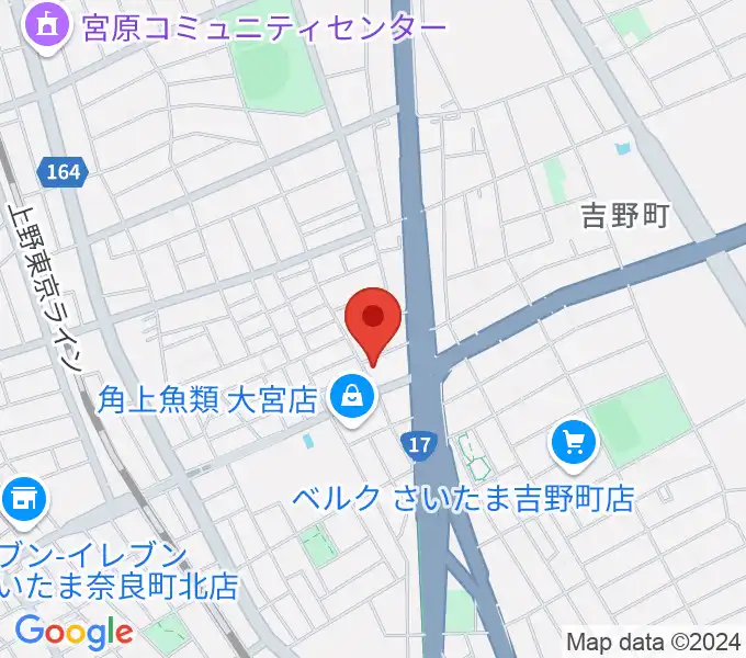 さいたまピアノ工房の地図