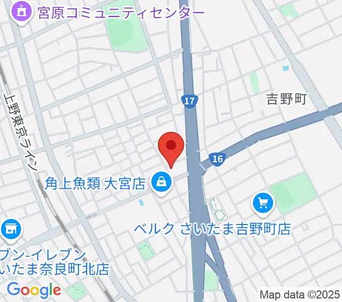さいたまピアノ工房の地図