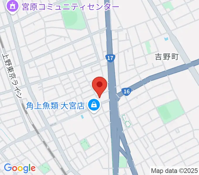 さいたまピアノ工房の地図