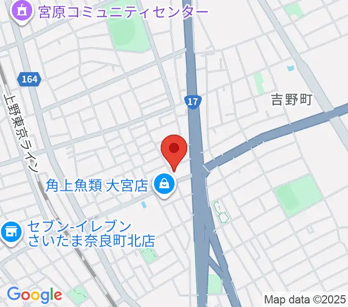 さいたまピアノ工房の地図