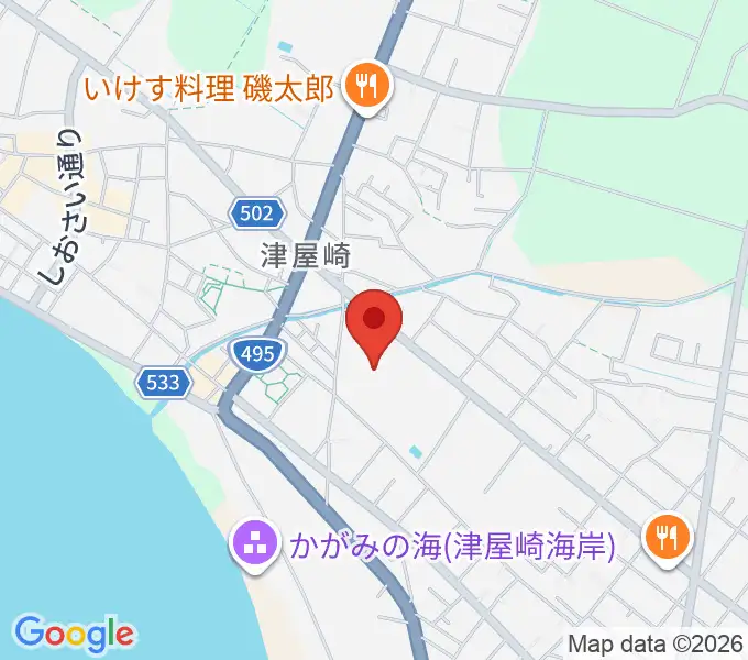 福津市文化会館カメリアホールの地図
