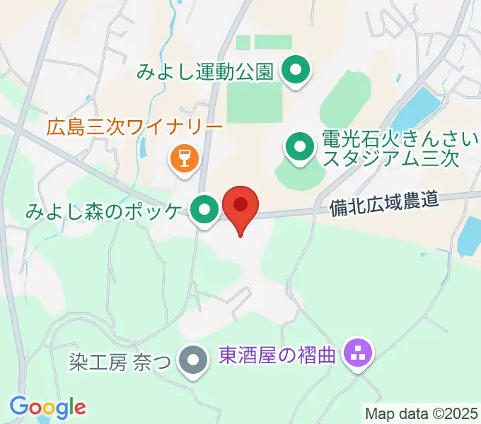 奥田元宋・小田女美術館の地図