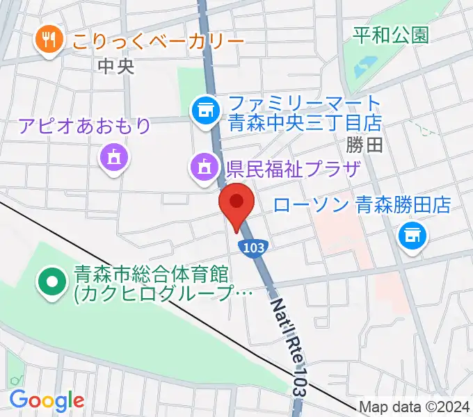 青森サブライムの地図