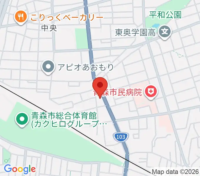 青森サブライムの地図