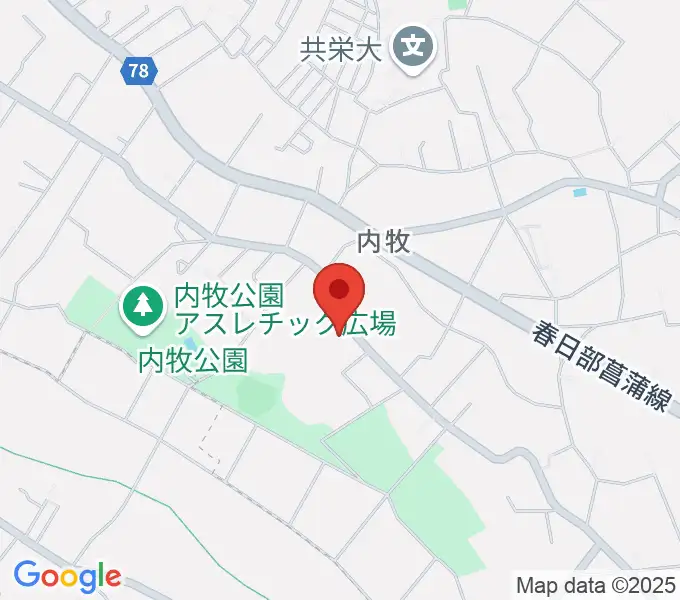 シオンピアノ工房の地図
