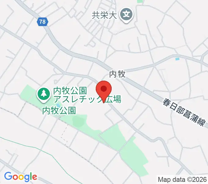 シオンピアノ工房の地図
