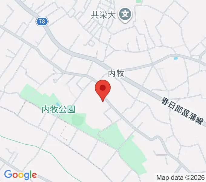 シオンピアノ工房の地図