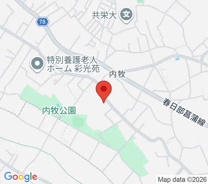 シオンピアノ工房の地図
