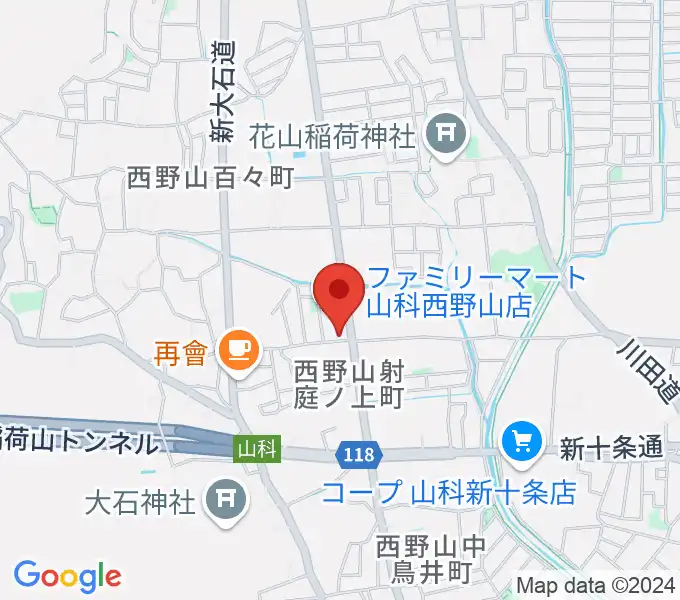 森田ピアノ工房の地図