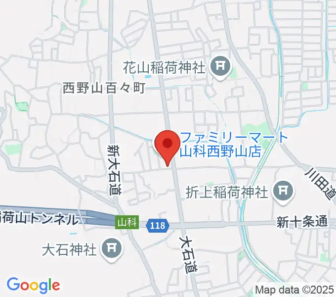 森田ピアノ工房の地図