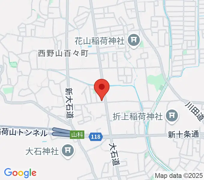 森田ピアノ工房の地図