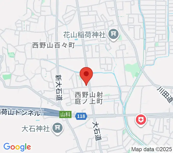 森田ピアノ工房の地図