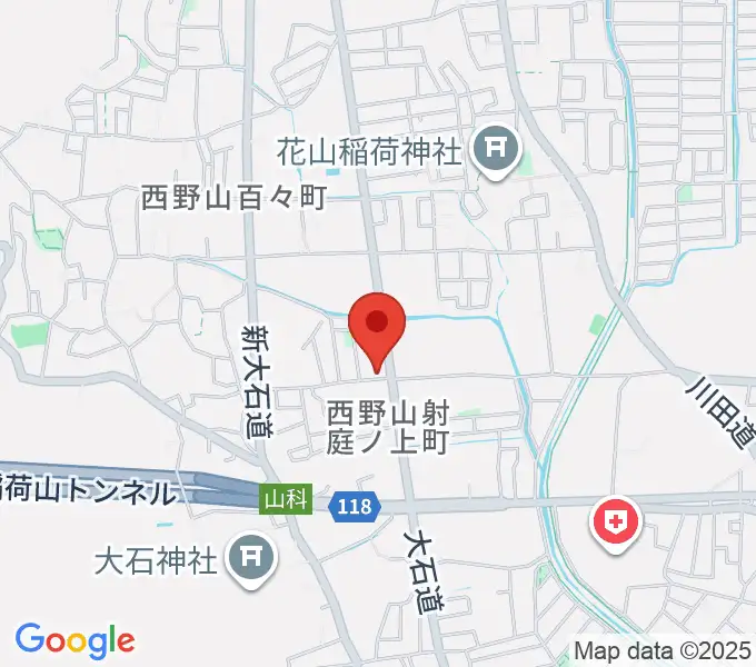 森田ピアノ工房の地図