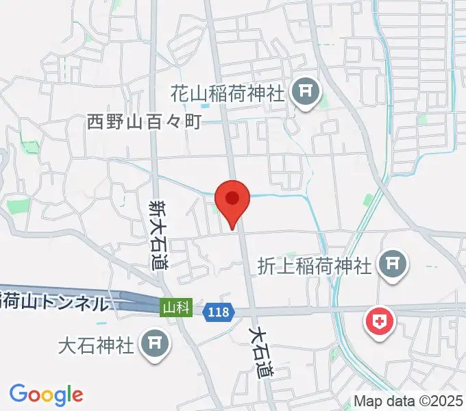 森田ピアノ工房の地図