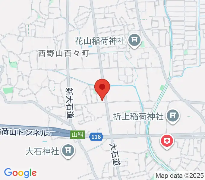 森田ピアノ工房の地図