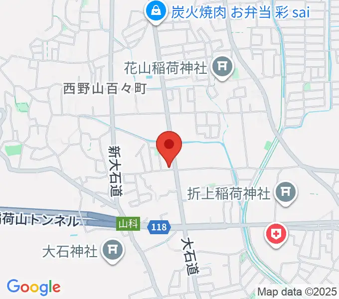 森田ピアノ工房の地図