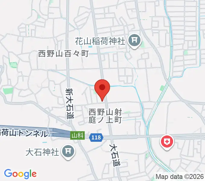 森田ピアノ工房の地図
