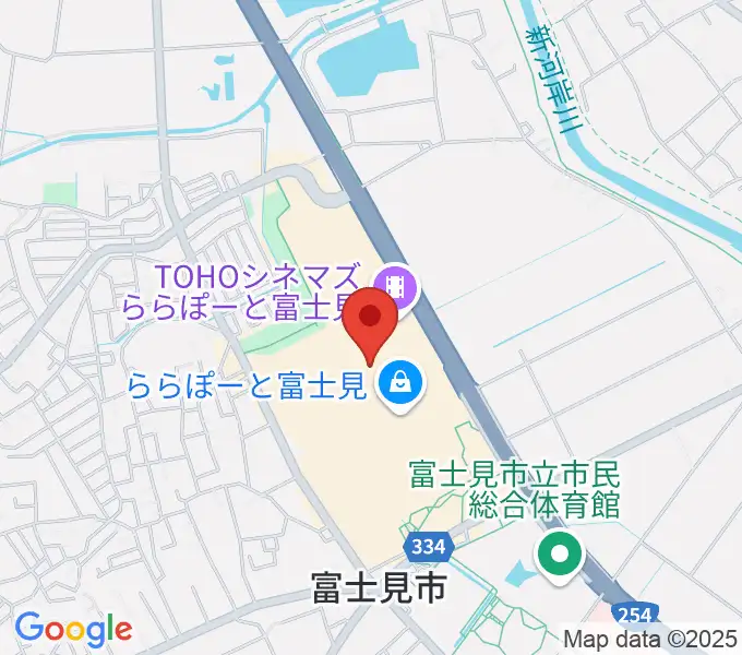 島村楽器 ららぽーと富士見店の地図
