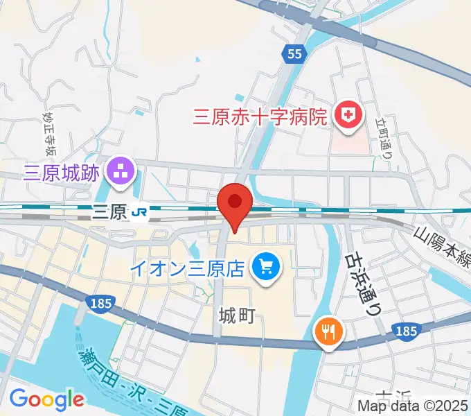 ワタナベミュージックラボ 三原本店の地図