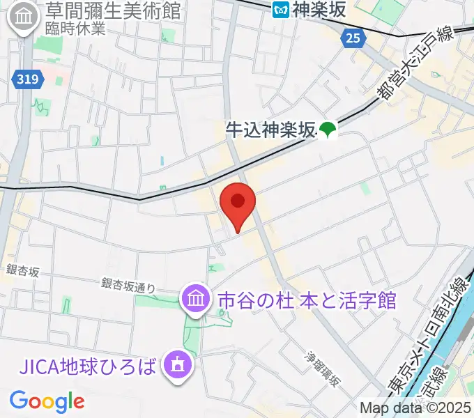 ミュージックスタジオユニバースの地図